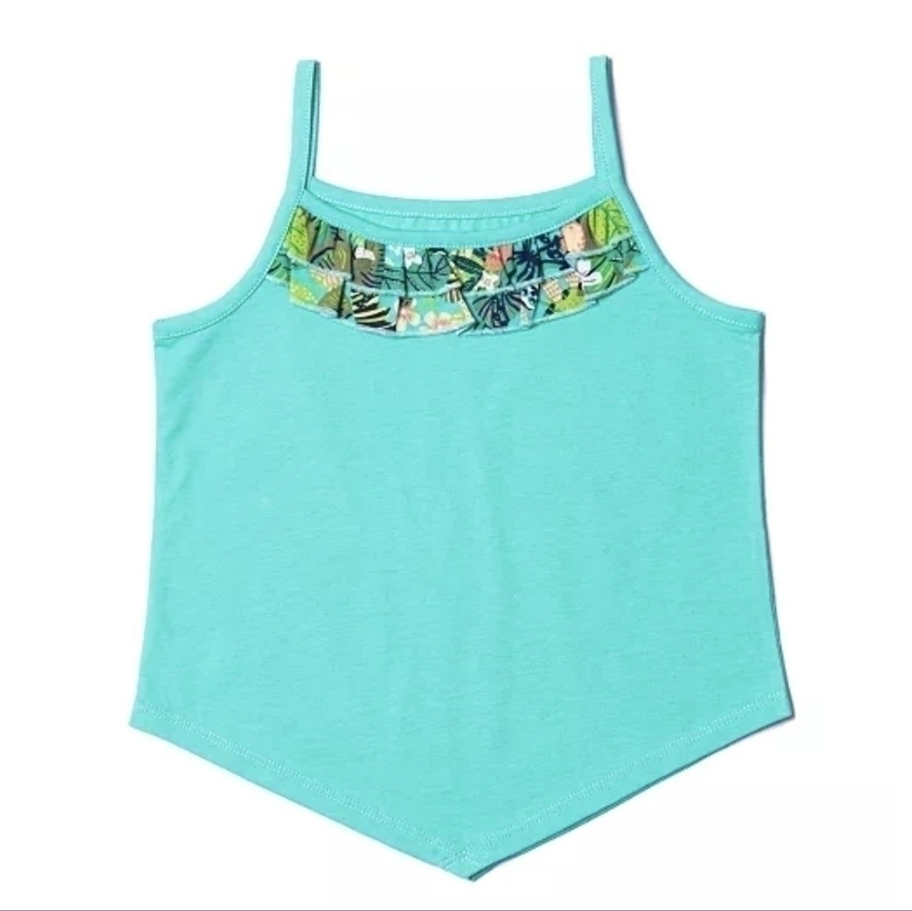 𝅺3 for $20 🎉 Epic Threads Little Girls Printed Ruffle Cami Tank